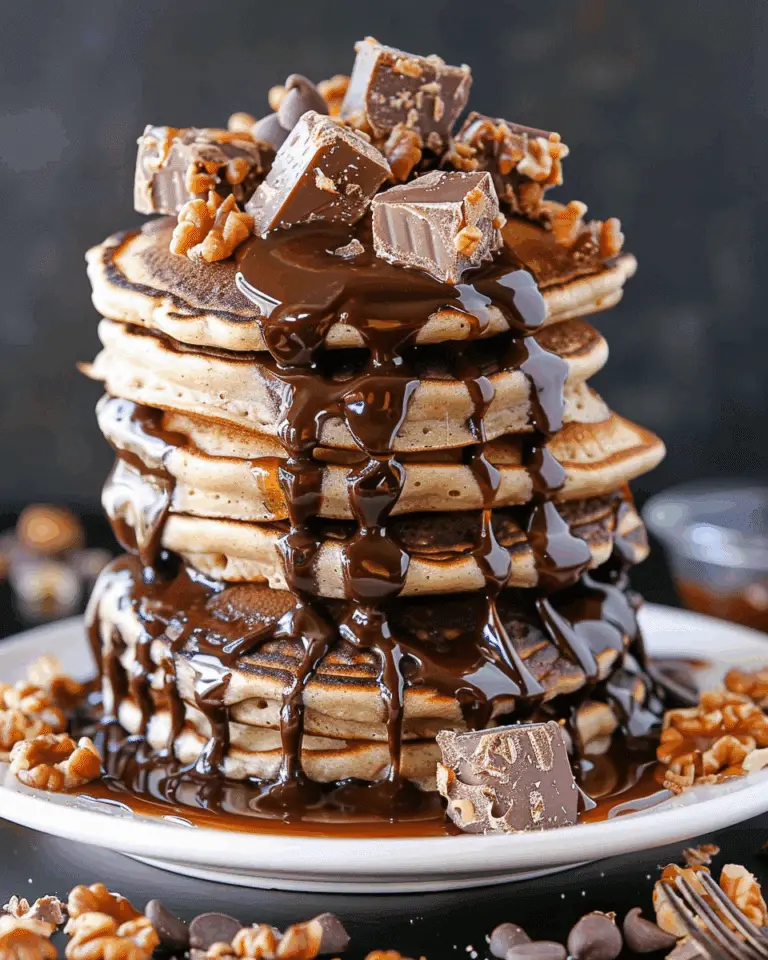 Chocolate Peanut Butter Cup Pancakes