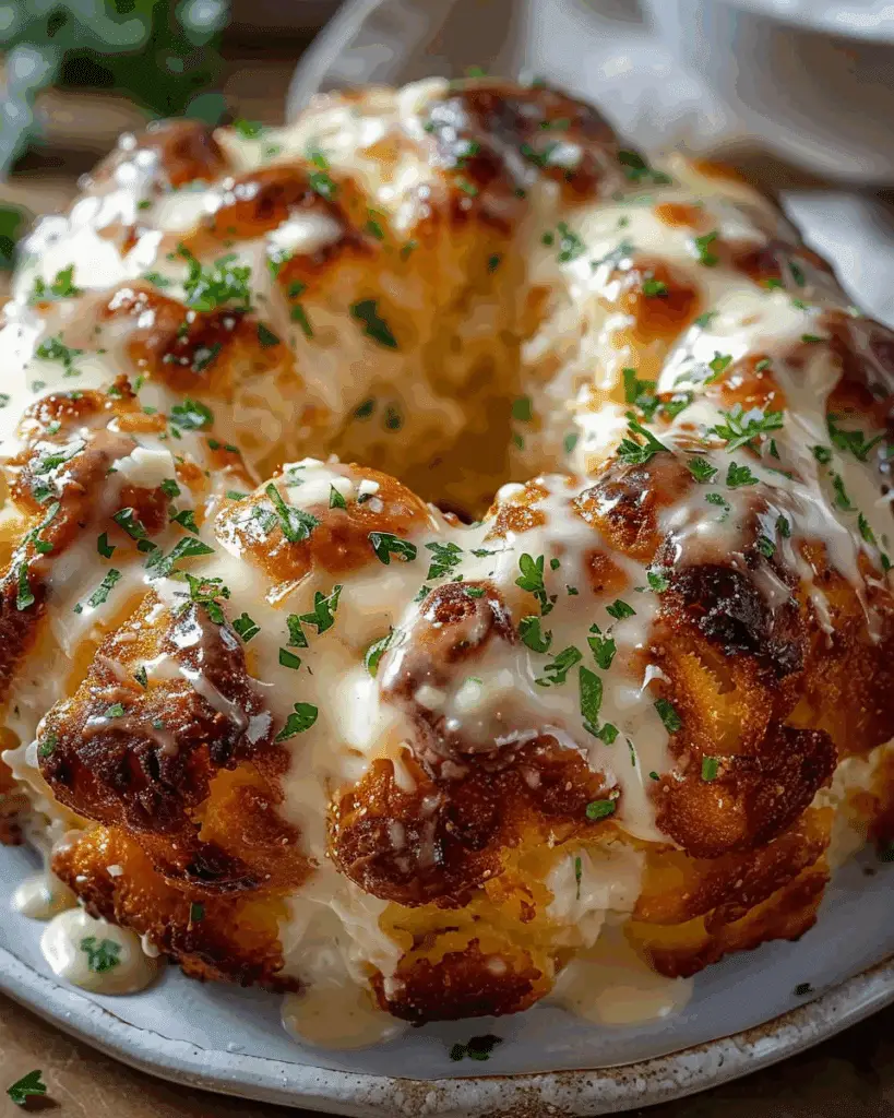 Chicken Alfredo Monkey Bread