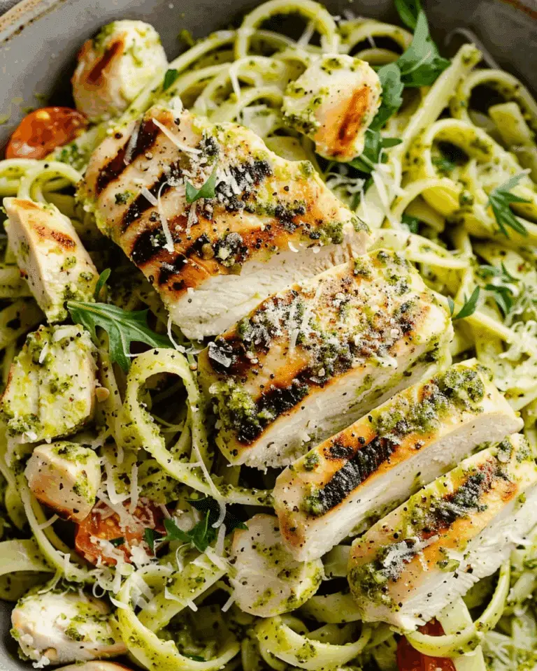 Pesto Pasta with Grilled Chicken