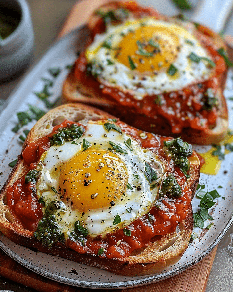 Shakshouka Toast Recipe