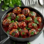 Tender Cheese-Stuffed Baked Meatballs