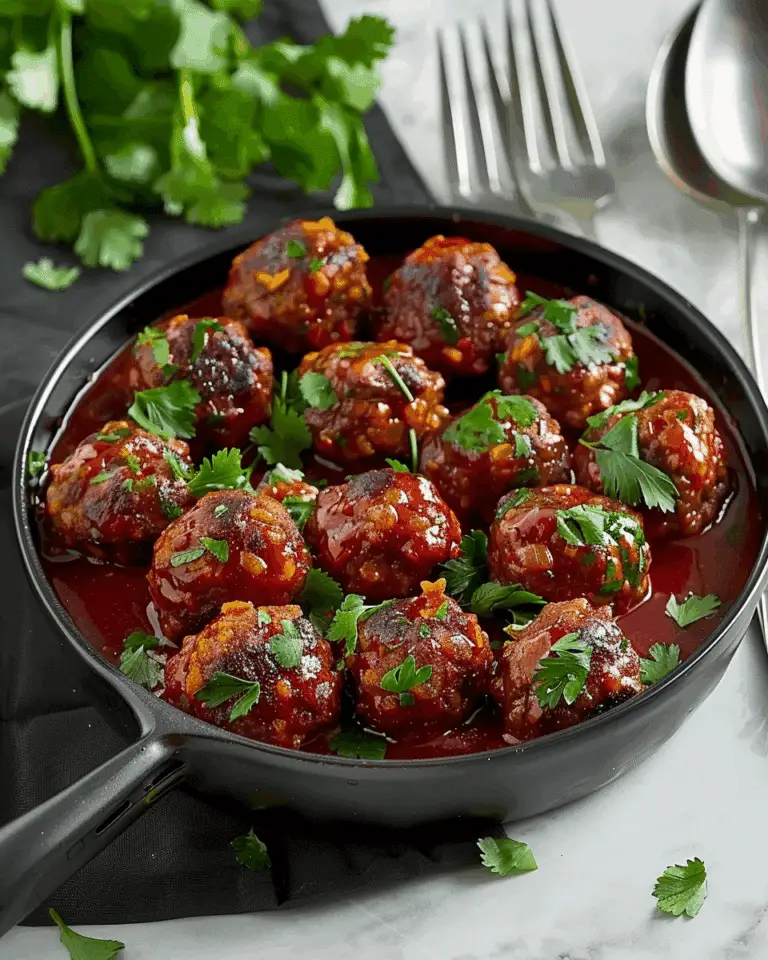 Tender Cheese-Stuffed Baked Meatballs