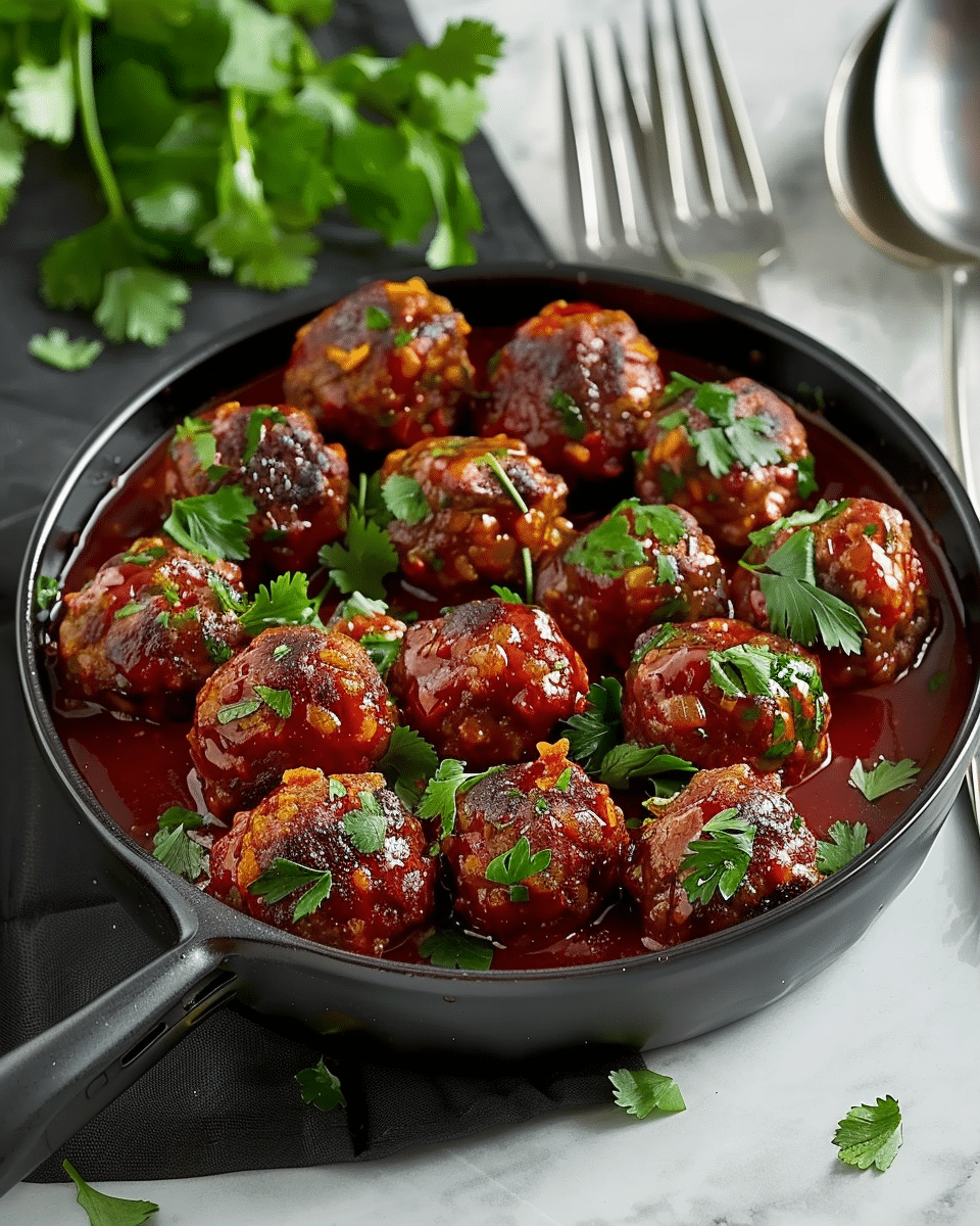 Tender Cheese-Stuffed Baked Meatballs