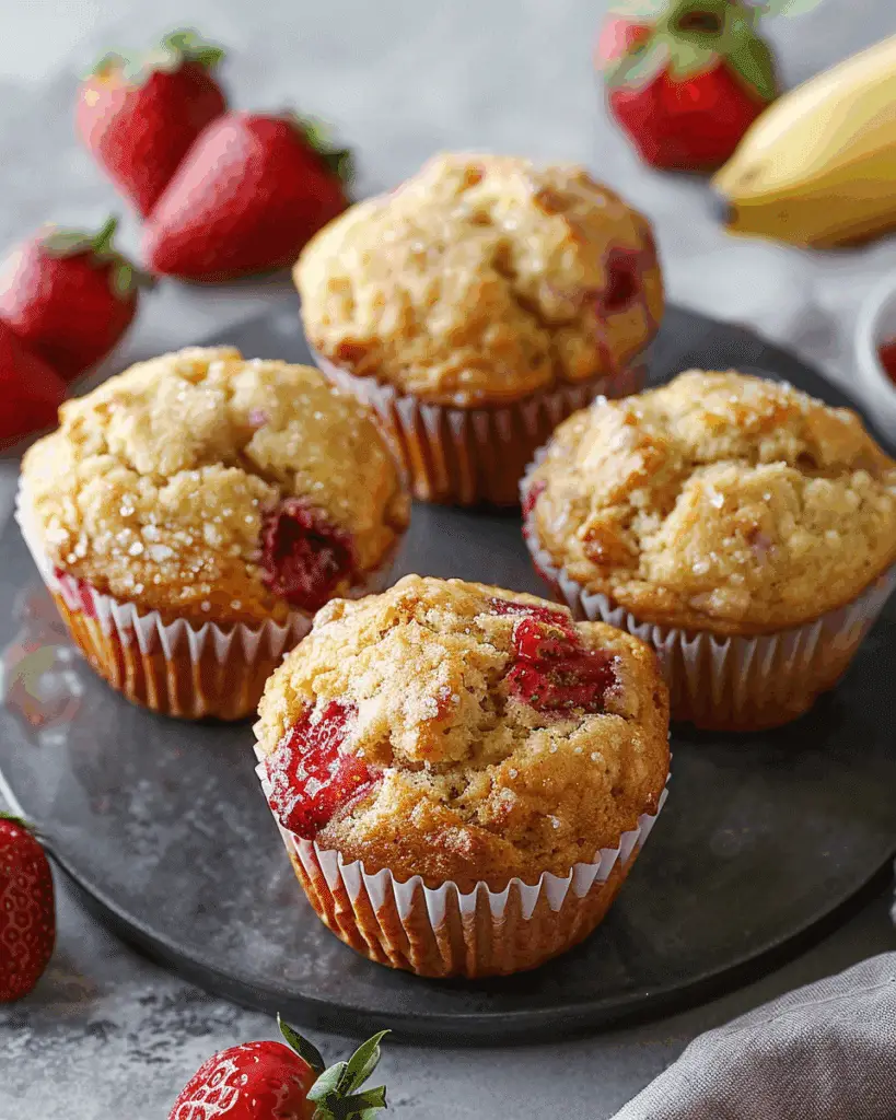 Strawberry Banana Muffins Recipe