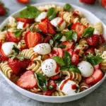 Fresh Strawberry Caprese Pasta Salad