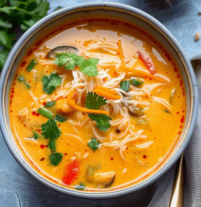 Thai Coconut Curry Soup