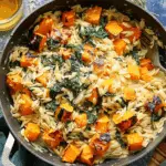 Creamy Orzo Pasta with Roasted Butternut