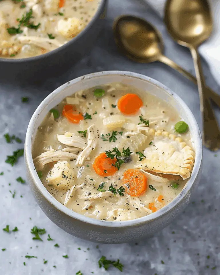 Slow Cooker Chicken Pot Pie Soup