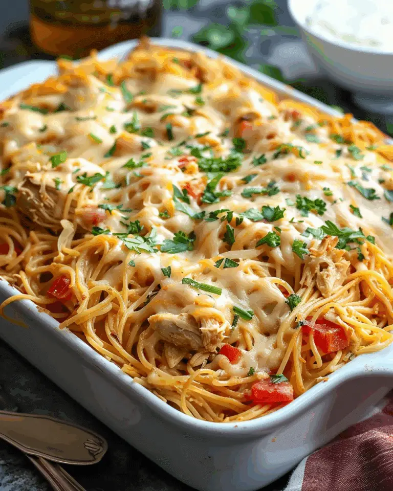 Spaghetti Chicken Casserole