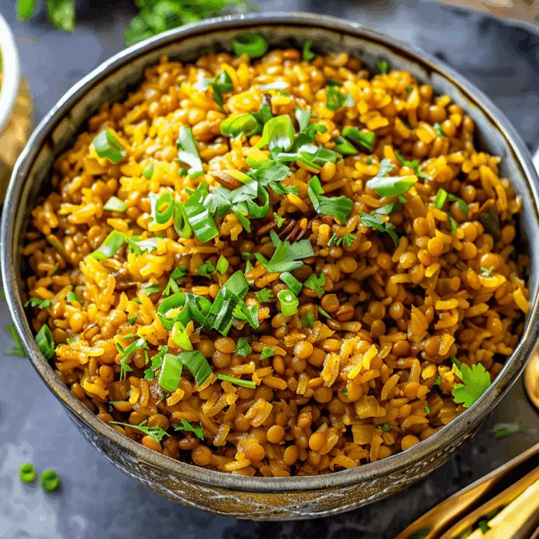 Mujadara (Lentils and Rice)