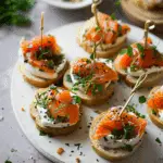 Smoked Salmon Appetizer Bagel Bites