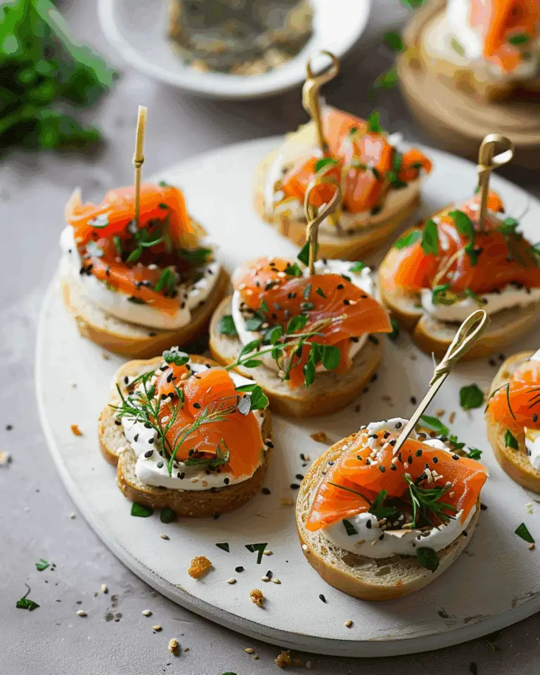 Smoked Salmon Appetizer Bagel Bites