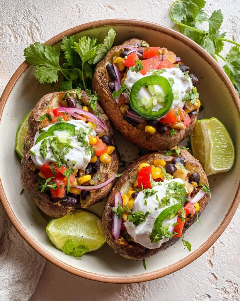 Mexican Baked Potatoes Recipe