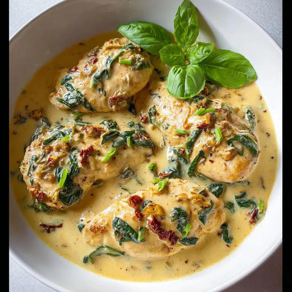 One-Pan Creamy Chicken and Spinach Recipe 4 One-Pan Creamy Chicken and Spinach Recipe - Recipe Image