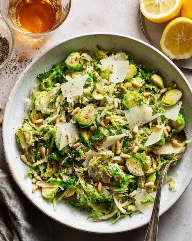 Warm Brussels Salad with Whole-Grain Mustard Dressing Recipe