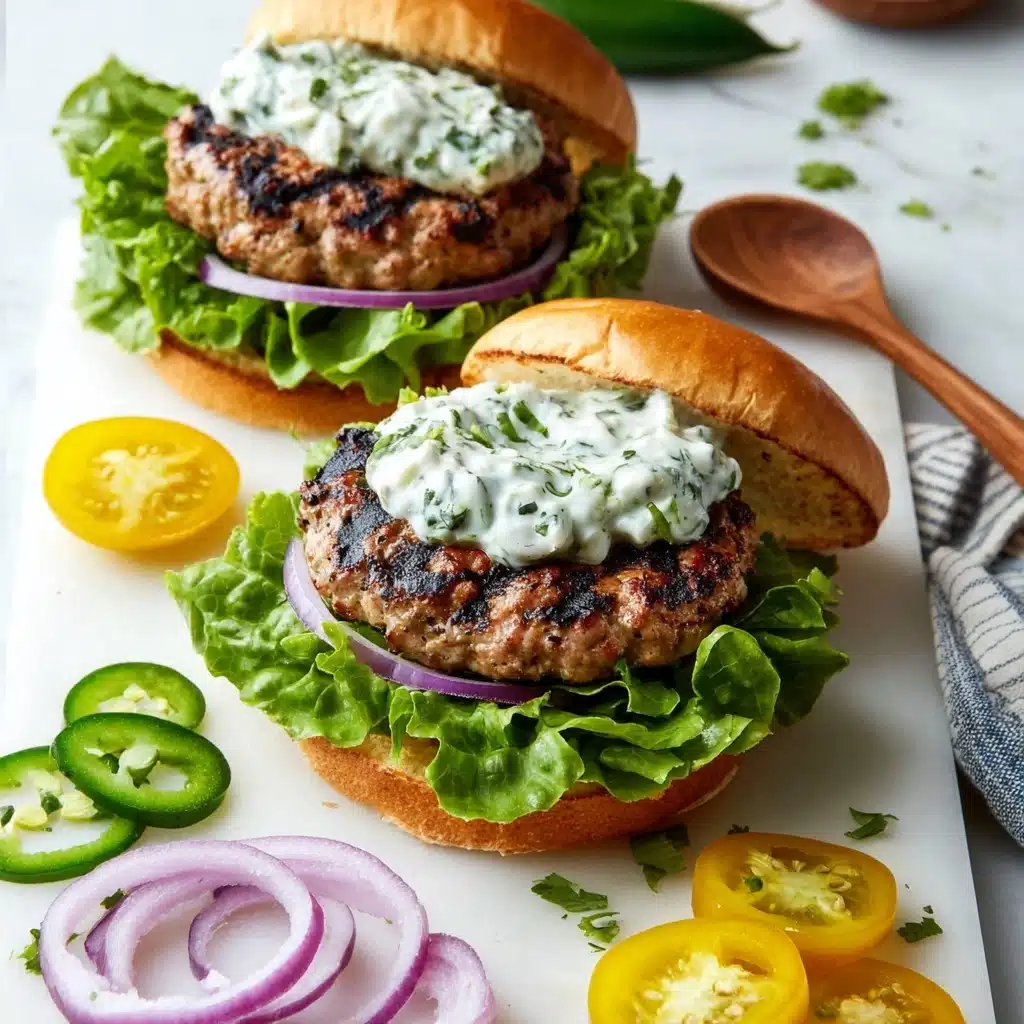 Jalapeño Cheddar Turkey Burgers Recipe - Recipe Image