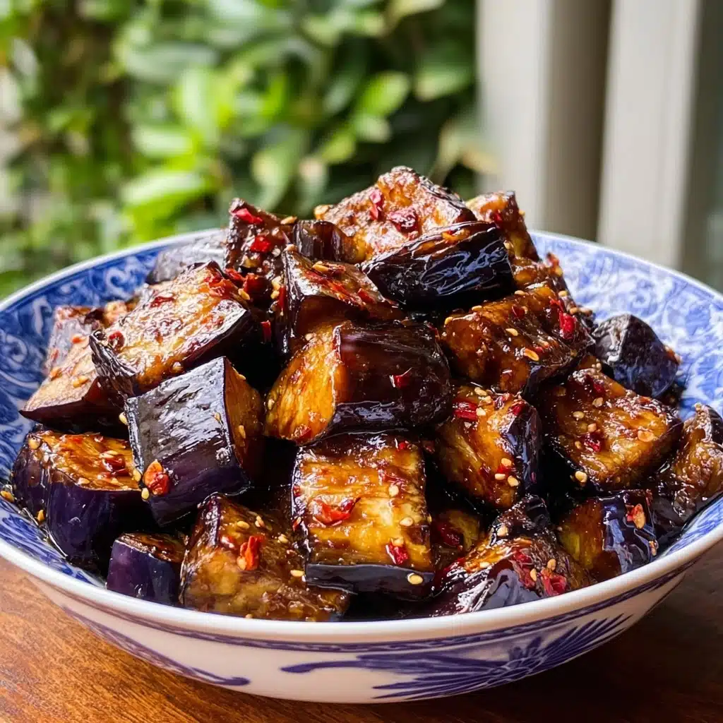 Sticky Garlic Eggplant Recipe - Recipe Image