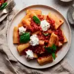 Rigatoni Arrabbiata with Burrata Cheese Recipe