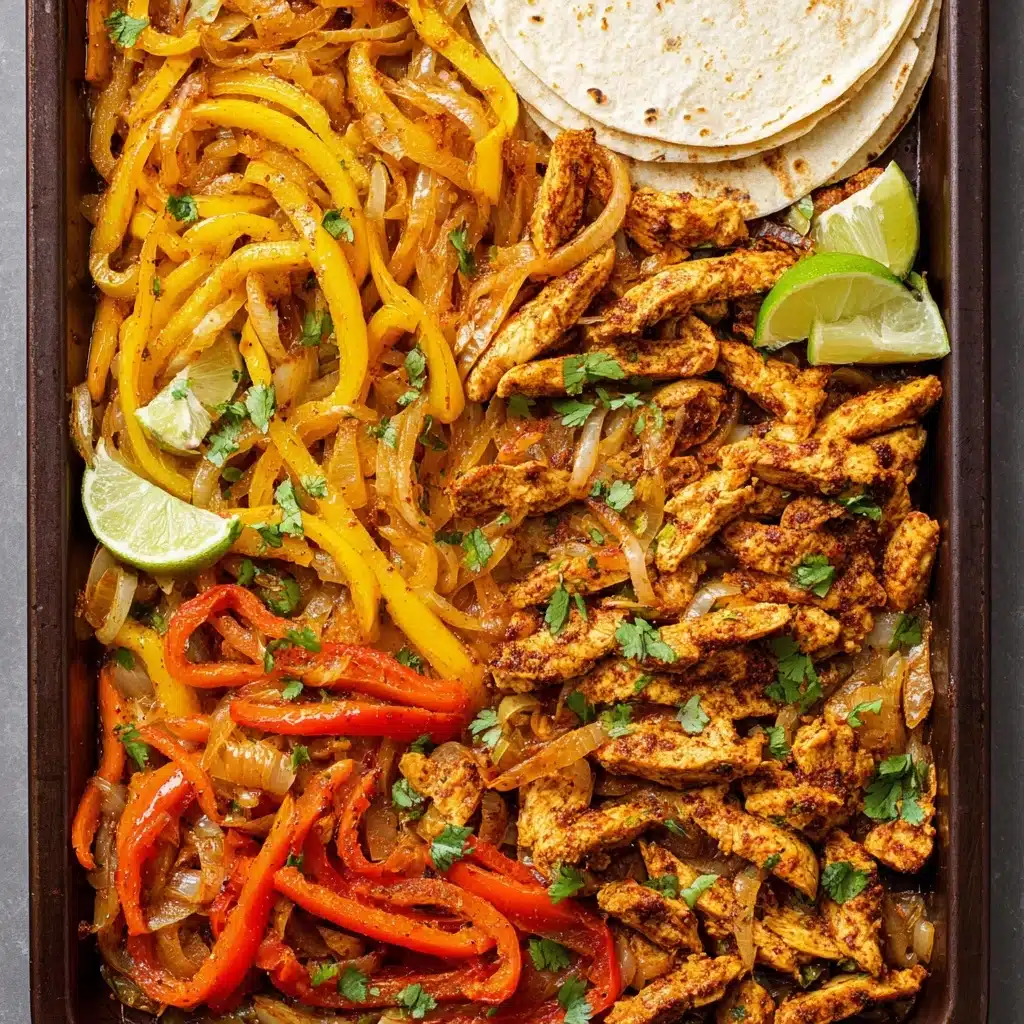 Sheet Pan Chicken Fajitas Recipe 5 Sheet Pan Chicken Fajitas Recipe - Recipe Image
