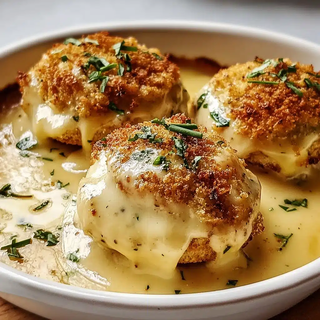 Chicken Pillows with Creamy Parmesan Sauce for Cozy Nights Recipe 5 Chicken Pillows with Creamy Parmesan Sauce for Cozy Nights Recipe - Recipe Image