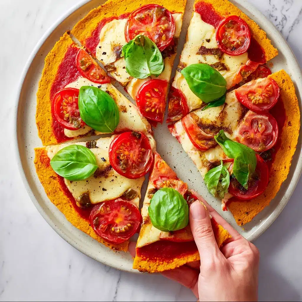 Vegan Margherita Pizza with Sweet Potato Crust Recipe 4 Vegan Margherita Pizza with Sweet Potato Crust Recipe - Recipe Image
