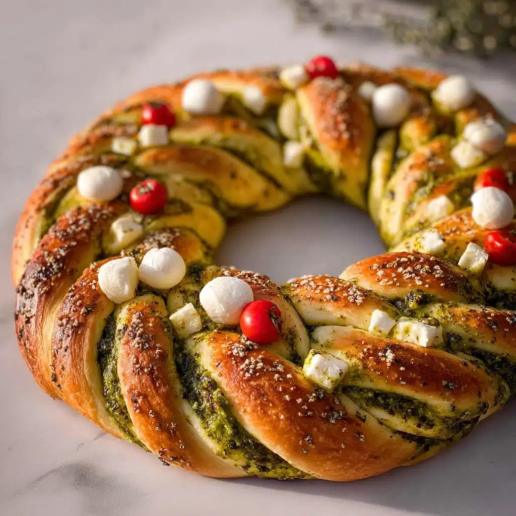 Vegan Pesto Bread Wreath Recipe 5 Vegan Pesto Bread Wreath Recipe - Recipe Image