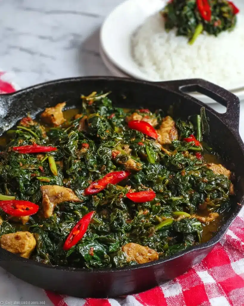 Chicken stir fry with Spinach Recipe