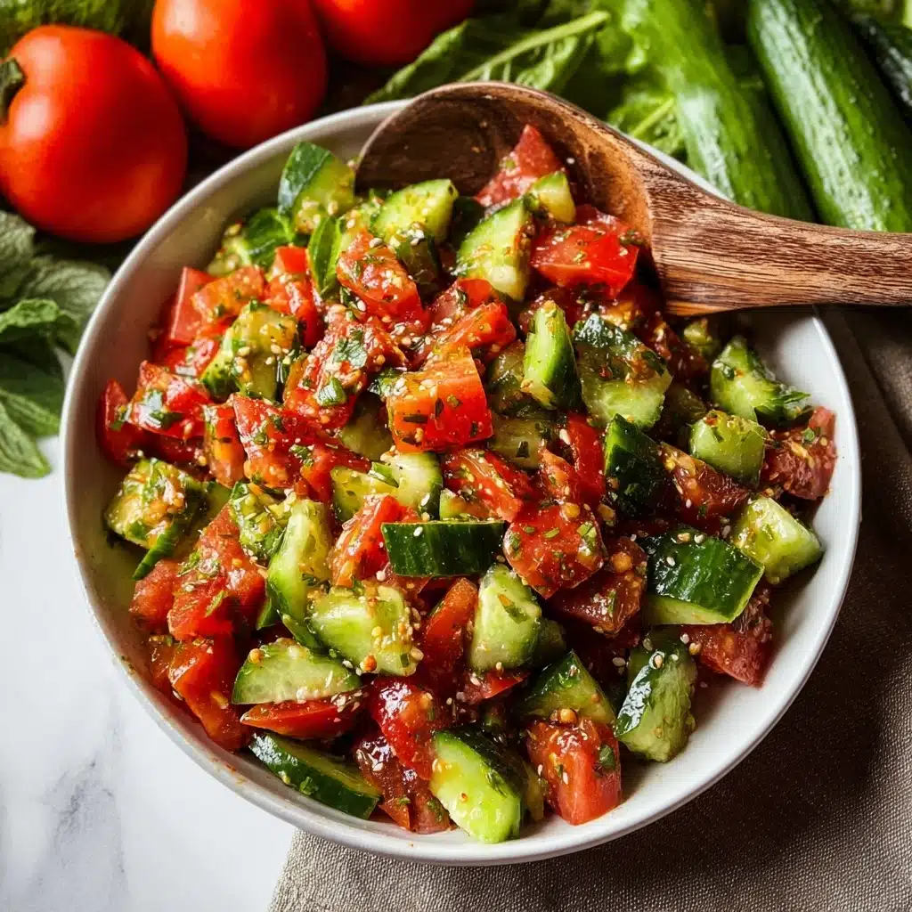 Za'atar Cucumber Tomato Salad Recipe - Recipe Image