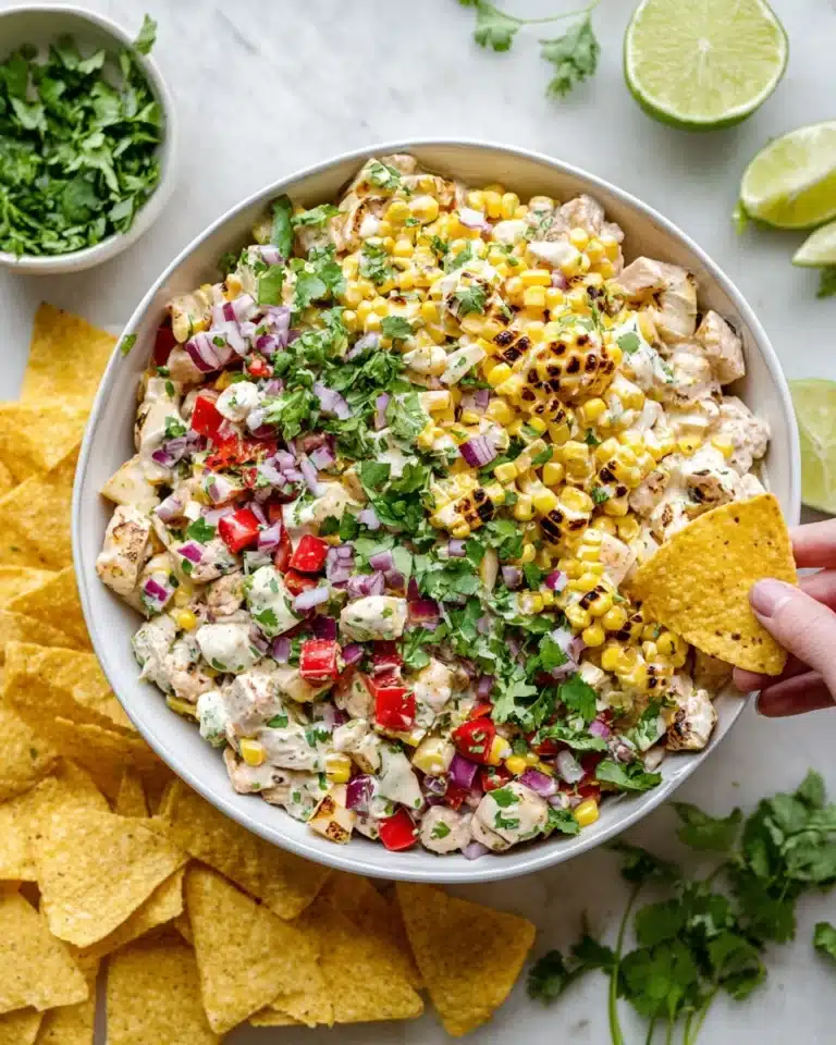 Creamy Elote-Inspired Chicken Salad Recipe