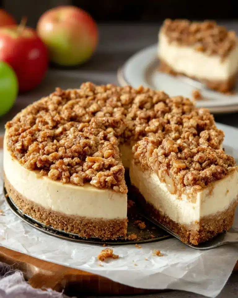 Apple Crumble Cheesecake Recipe