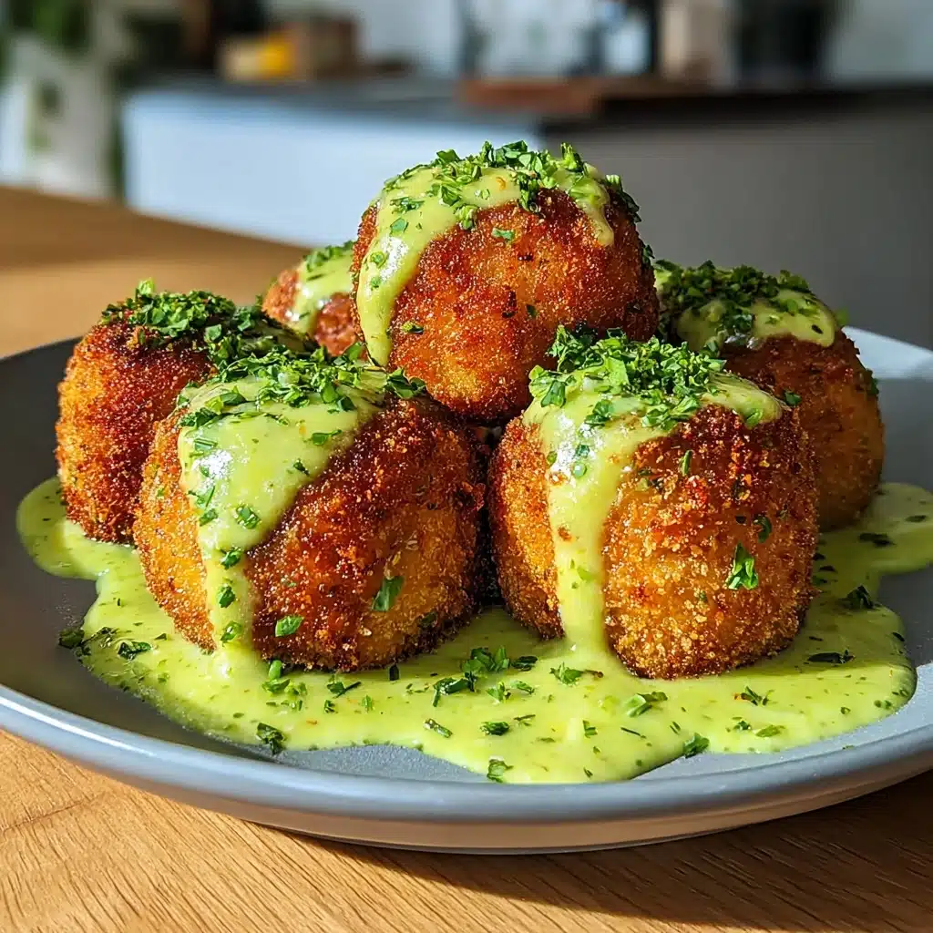 Salmon Balls with Creamy Avocado Sauce Recipe 3 Salmon Balls with Creamy Avocado Sauce Recipe - Recipe Image