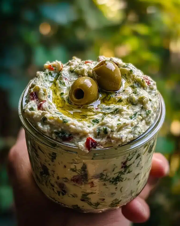 Olive Lovers’ Dream Dip – Creamy Feta & Green Olive Spread Recipe