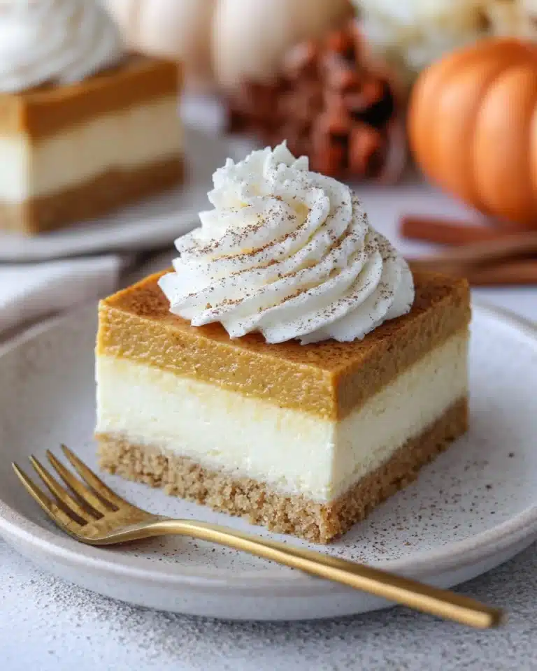 Pumpkin Cheesecake Bars Recipe