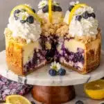 Lemon Blueberry Crumble Cheesecake Recipe