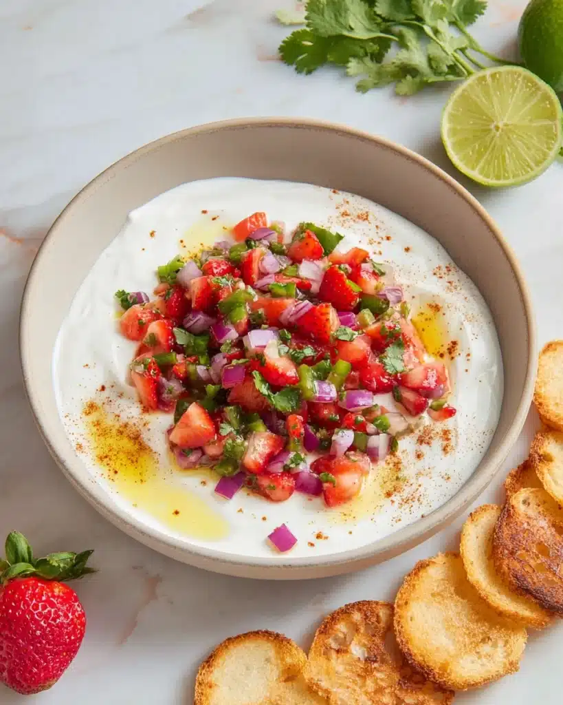 Strawberry Pico de Gallo With Greek Yogurt Recipe