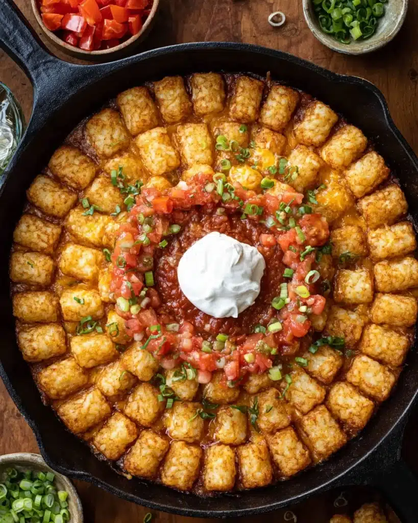Fiesta Chicken Tater Tot Casserole Recipe