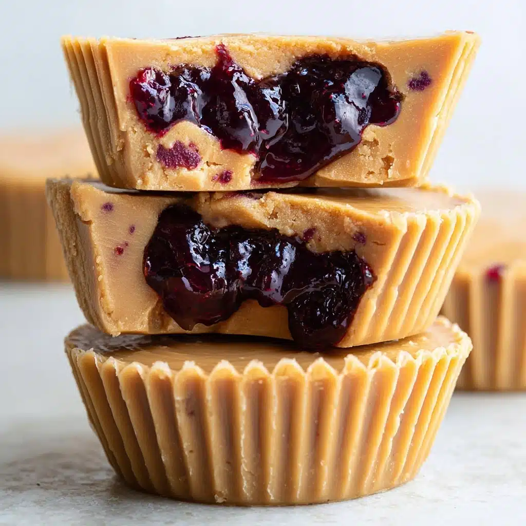 3 Ingredient Peanut Butter and Jelly Cups Recipe - Recipe Image