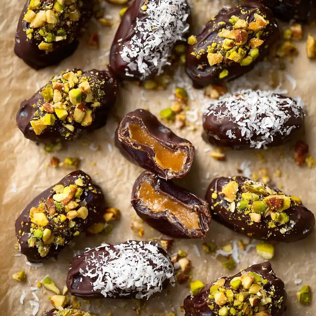 Chocolate Covered Stuffed Dates Recipe - Recipe Image