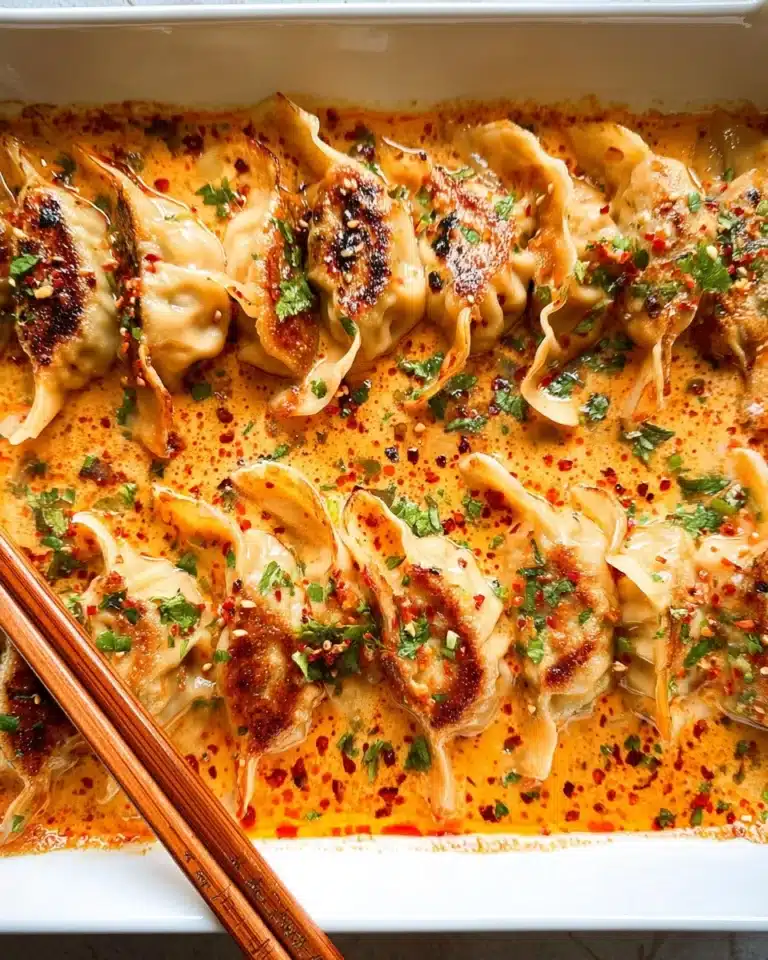 One Pan Baked Dumplings Recipe