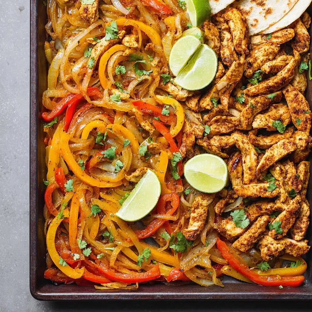 Sheet Pan Chicken Fajitas Recipe 4 Sheet Pan Chicken Fajitas Recipe - Recipe Image
