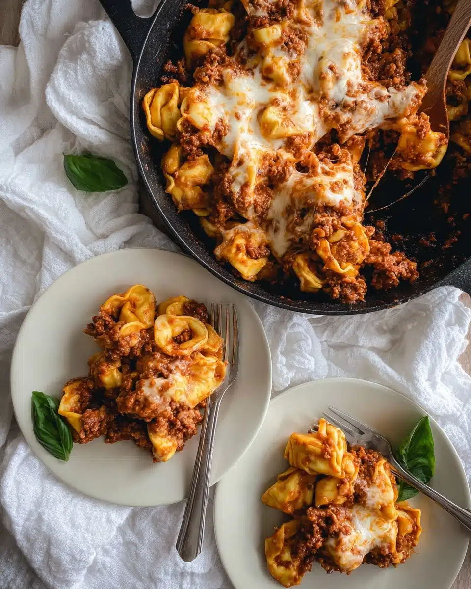 Cheesy Baked Tortellini Casserole Recipe - Recipe Image