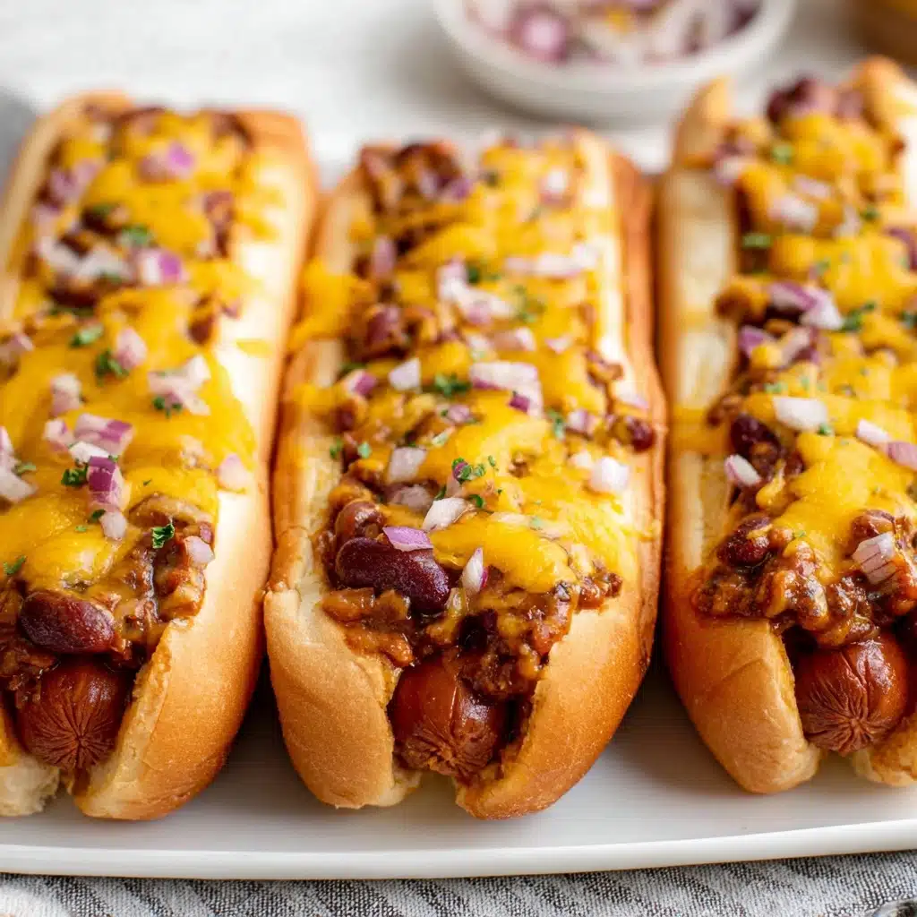 Baked Chili Cheese Dogs Recipe - Recipe Image