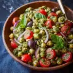 Pesto Chickpeas: A Quick Easy Dinner Recipe