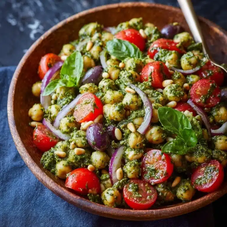 Pesto Chickpeas: A Quick Easy Dinner Recipe