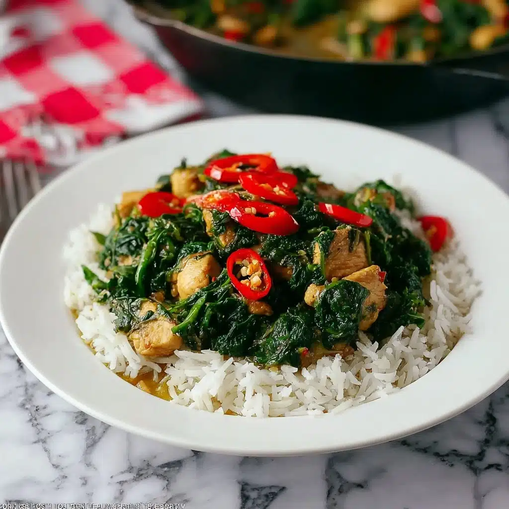 Chicken stir fry with Spinach Recipe - Recipe Image