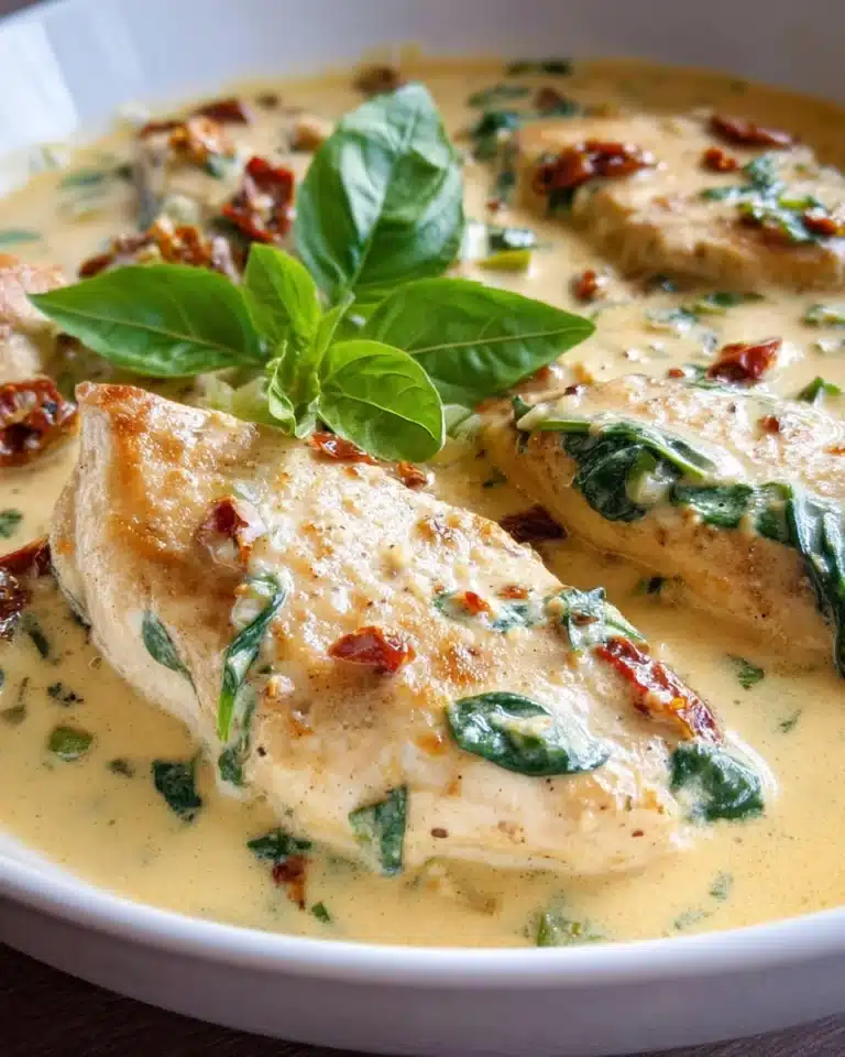 One-Pan Creamy Chicken and Spinach Recipe