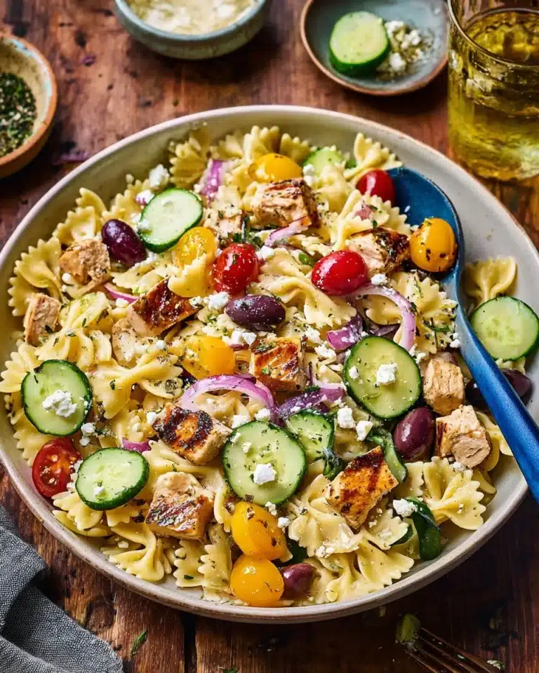 Greek Chicken Pasta Salad Recipe