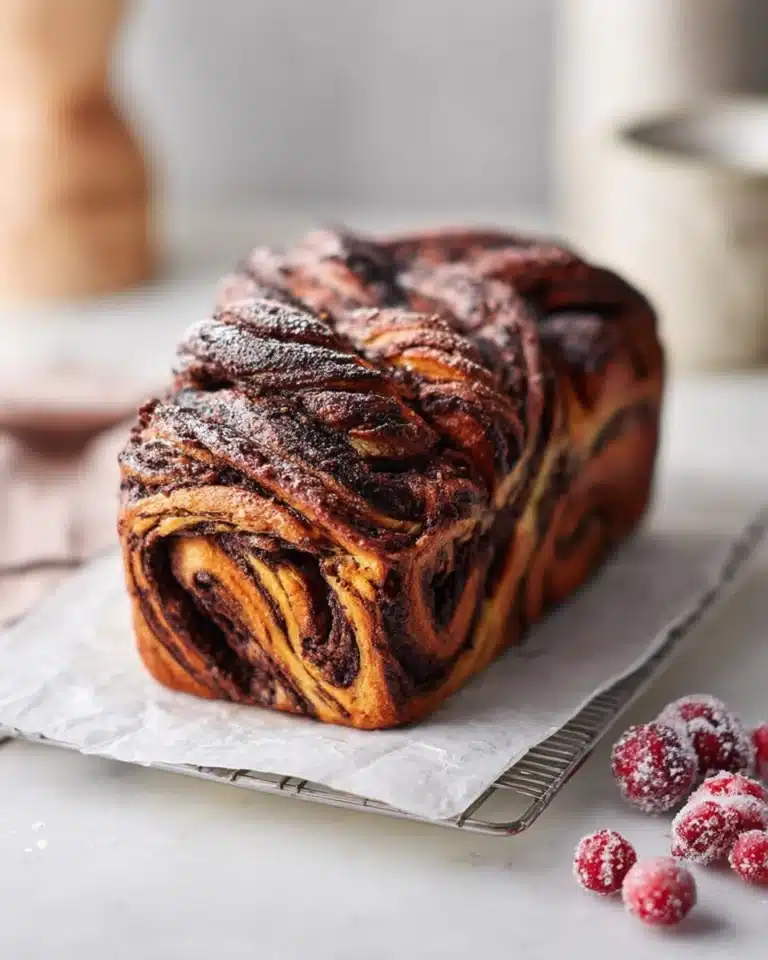 Chocolate Orange Cranberry Babka Recipe