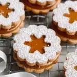 Salted Caramel Linzer Cookies Recipe