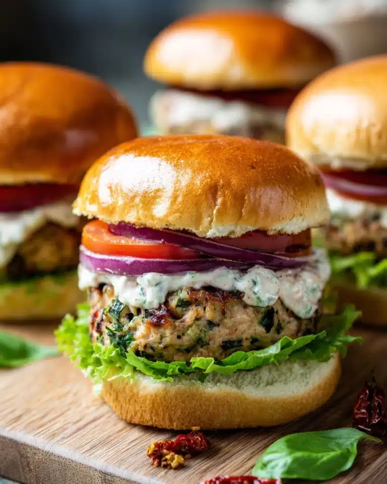 Really Good Spinach Feta Turkey Burgers Recipe